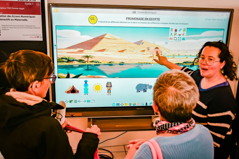 Démonstration sur stand