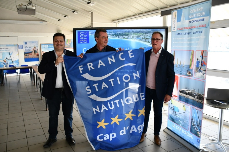 Remise officielle du pavillon 4 étoiles du label France Station Nautique