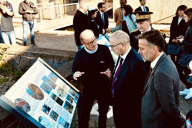 Le Ministre délégué en charge de la Pêche et de la Mer Fabrice Loher en visite à la Maison de la Mer du Cap d’Agde