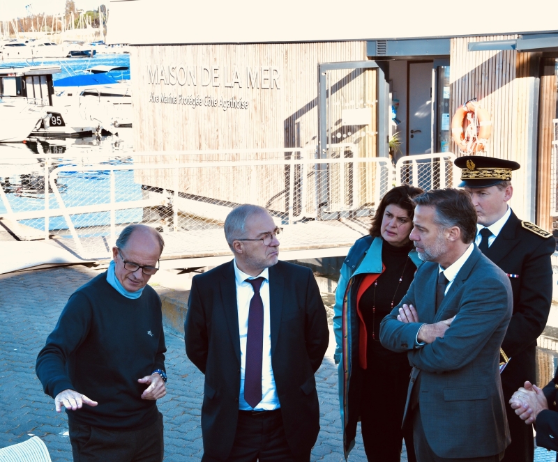 Le Ministre délégué en charge de la Pêche et de la Mer Fabrice Loher en visite à la Maison de la Mer du Cap d’Agde
