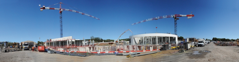 Construction du Palais des Congrès et du Casino