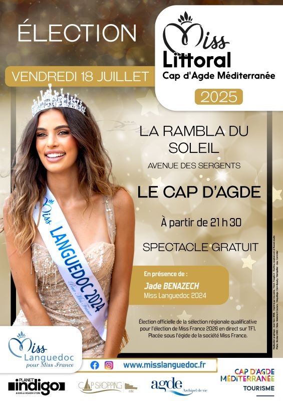 Election "Miss Littoral Cap d'Agde Méditerranée"